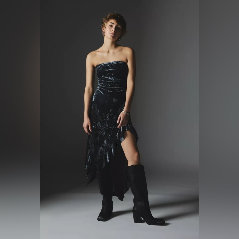 Silence + Noise Black Strapless Dress - Picture 5 of 5